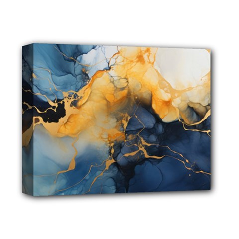 Abstract Marble Design Background Deluxe Canvas 14  X 11  (stretched) by Pakjumat