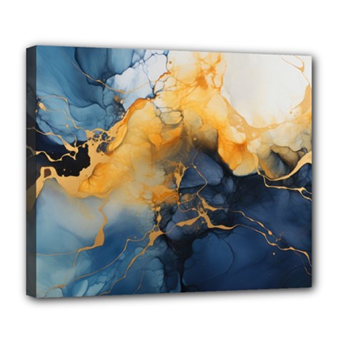 Abstract Marble Design Background Deluxe Canvas 24  X 20  (stretched) by Pakjumat