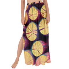 Wood Firewood Wooden Maxi Chiffon Tie-up Sarong