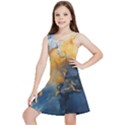 Abstract Marble Design Background Kids  Lightweight Sleeveless Dress View1