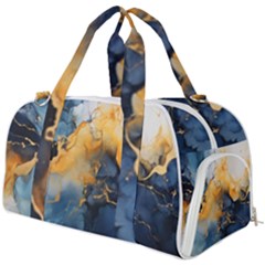 Abstract Marble Design Background Burner Gym Duffel Bag by Pakjumat