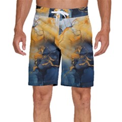 Abstract Marble Design Background Men s Beach Shorts by Pakjumat