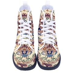 Vintage Antique Plate China Men s High-top Canvas Sneakers by Pakjumat