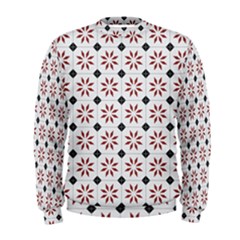 Tile Pattern Design Flowers Men s Sweatshirt by Pakjumat