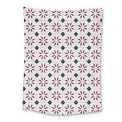 Tile Pattern Design Flowers Medium Tapestry by Pakjumat