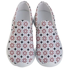 Tile Pattern Design Flowers Men s Lightweight Slip Ons by Pakjumat