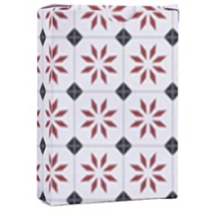 Tile Pattern Design Flowers Playing Cards Single Design (rectangle) With Custom Box by Pakjumat