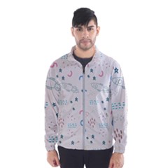 Spaceship Pattern Star Men s Windbreaker by Pakjumat