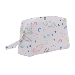 Spaceship Pattern Star Wristlet Pouch Bag (medium) by Pakjumat