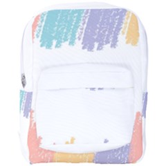 Border Frame Colorful Brush Strokes Full Print Backpack by Pakjumat