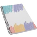 Border Frame Colorful Brush Strokes 5.5  x 8.5  Notebook View1