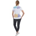 Border Frame Colorful Brush Strokes Short Sleeve Zip Up Jacket View2