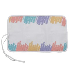 Border Frame Colorful Brush Strokes Pen Storage Case (s) by Pakjumat