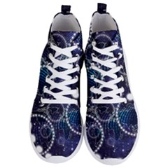 Continents Stars Networks Internet Men s Lightweight High Top Sneakers by Pakjumat