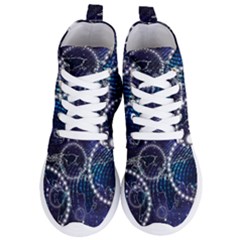 Continents Stars Networks Internet Women s Lightweight High Top Sneakers by Pakjumat