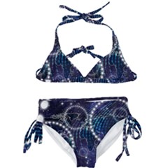 Continents Stars Networks Internet Kids  Classic Bikini Set by Pakjumat