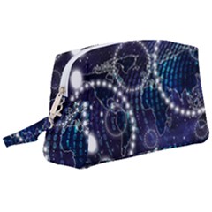 Continents Stars Networks Internet Wristlet Pouch Bag (large) by Pakjumat