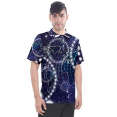 Continents Stars Networks Internet Men s Polo T-shirt by Pakjumat