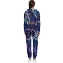 Continents Stars Networks Internet Cropped Zip Up Lounge Set View2