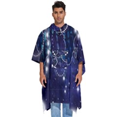 Continents Stars Networks Internet Men s Hooded Rain Ponchos by Pakjumat