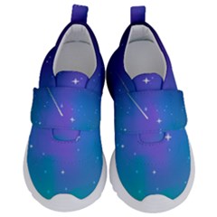 Stars Sky Cosmos Galaxy Kids  Velcro No Lace Shoes