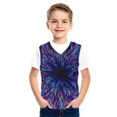 Abstract Beam Blast Kids  Basketball Tank Top by Pakjumat