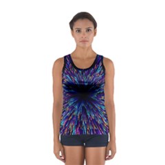 Abstract Beam Blast Sport Tank Top  by Pakjumat