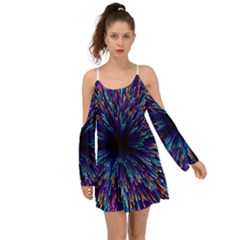 Abstract Beam Blast Boho Dress by Pakjumat