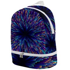 Abstract Beam Blast Zip Bottom Backpack by Pakjumat