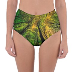 Landscape Night Moon Star Nature Reversible High-waist Bikini Bottoms by Pakjumat