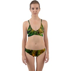 Landscape Night Moon Star Nature Wrap Around Bikini Set by Pakjumat