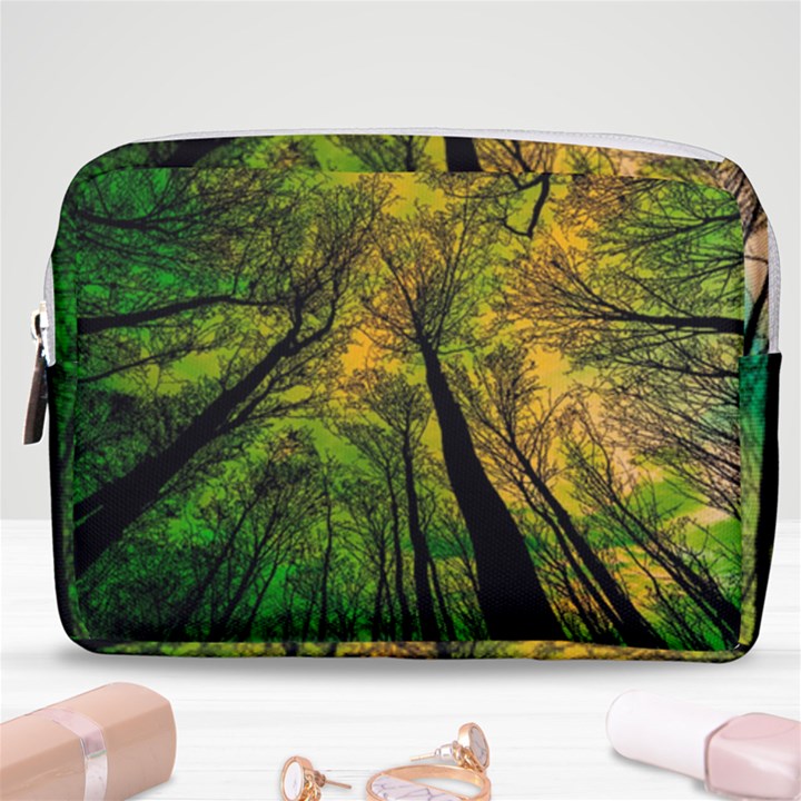 Landscape Night Moon Star Nature Make Up Pouch (Medium)