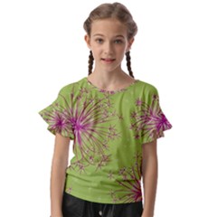 Dandelion Flower Background Nature Flora Drawing Kids  Cut Out Flutter Sleeves by Pakjumat