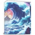 Storm Tsunami Waves Ocean Sea Nautical Nature 8  x 10  Hardcover Notebook View2