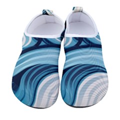 Pattern Ocean Waves Arctic Ocean Blue Nature Sea Kids  Sock-style Water Shoes by Pakjumat