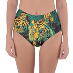 Abstract Landscape Nature Floral Animals Portrait Reversible High-waist Bikini Bottoms