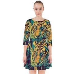 Abstract Landscape Nature Floral Animals Portrait Smock Dress by Pakjumat