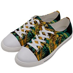 Abstract Landscape Nature Floral Animals Portrait Women s Low Top Canvas Sneakers by Pakjumat