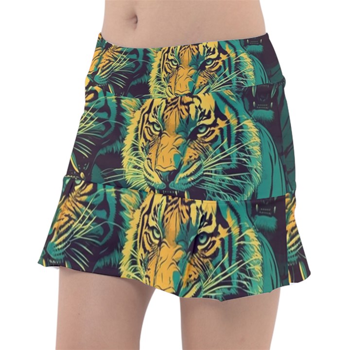 Abstract Landscape Nature Floral Animals Portrait Classic Tennis Skirt