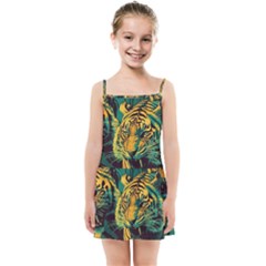 Abstract Landscape Nature Floral Animals Portrait Kids  Summer Sun Dress by Pakjumat