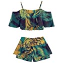 Abstract Landscape Nature Floral Animals Portrait Kids  Off Shoulder Skirt Bikini View2