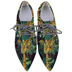 Abstract Landscape Nature Floral Animals Portrait Pointed Oxford Shoes by Pakjumat