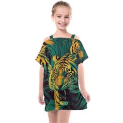 Abstract Landscape Nature Floral Animals Portrait Kids  One Piece Chiffon Dress by Pakjumat