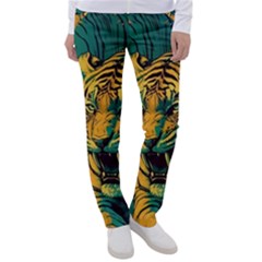 Abstract Landscape Nature Floral Animals Portrait Women s Casual Pants by Pakjumat