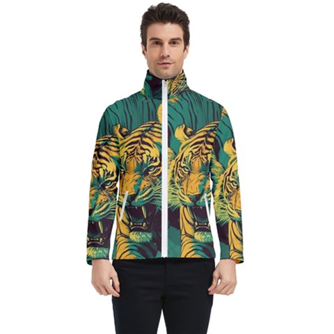 Abstract Landscape Nature Floral Animals Portrait Men s Bomber Jacket by Pakjumat