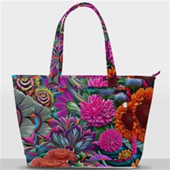 Flowers Nature Spring Blossom Flora Petals Art Back Pocket Shoulder Bag  by Pakjumat