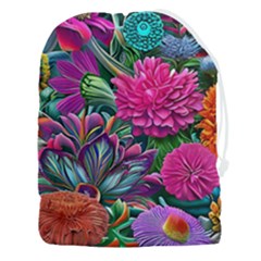 Flowers Nature Spring Blossom Flora Petals Art Drawstring Pouch (3xl) by Pakjumat