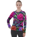 Flowers Nature Spring Blossom Flora Petals Art Women s Pique Long Sleeve T-Shirt View1