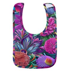 Flowers Nature Spring Blossom Flora Petals Art Baby Bib by Pakjumat