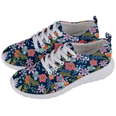 Flowers Flower Flora Nature Floral Background Painting Men s Lightweight Sports Shoes by Pakjumat